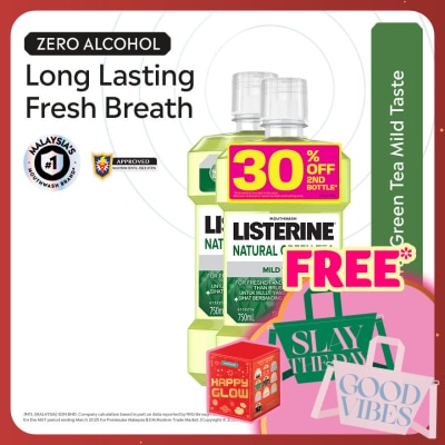 LISTERINE Listerine Green Tea 750ml Twin Pack