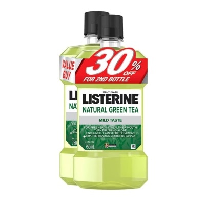 LISTERINE Listerin Green Tea 750ML Twin Pack