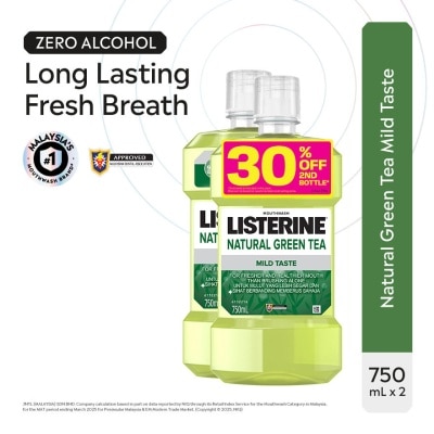 LISTERINE Listerine Green Tea 750ml Twin Pack