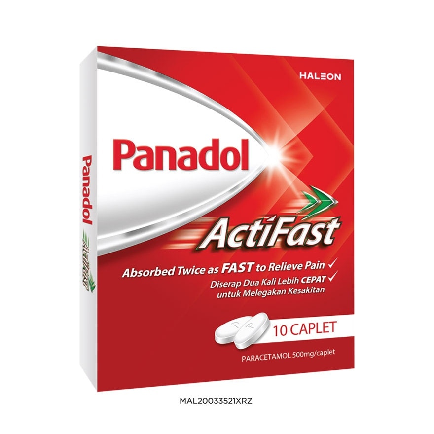Actifast Paracetamol Pain Relief 500mg Compact 10S