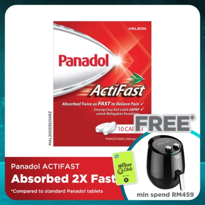 PANADOL Actifast Paracetamol Pain Relief 500mg Compact 10S
