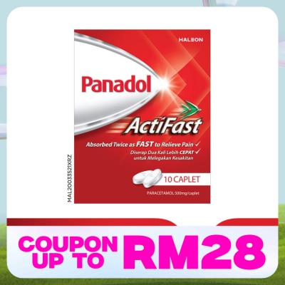 PANADOL Actifast Paracetamol Pain Relief 500mg Compact 10S