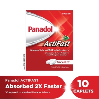 PANADOL Actifast Paracetamol Pain Relief 500mg Compact 10S