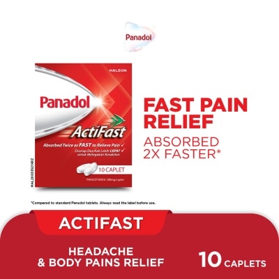 PANADOL - Actifast - Fast Pain Relief Caplet (10's)