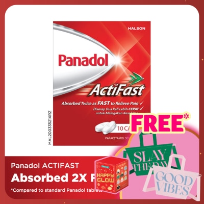 PANADOL Actifast Paracetamol Pain Relief 500mg Compact 10S