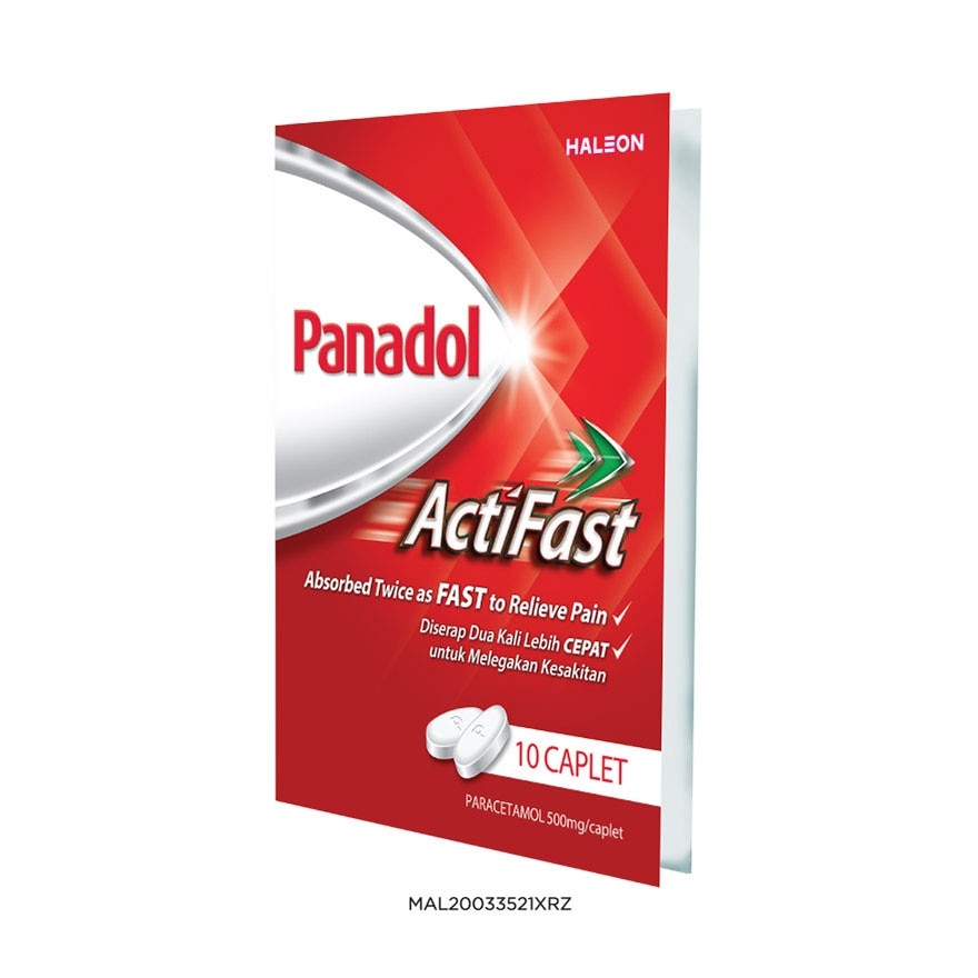 Actifast Paracetamol Pain Relief 500mg Compact 10S