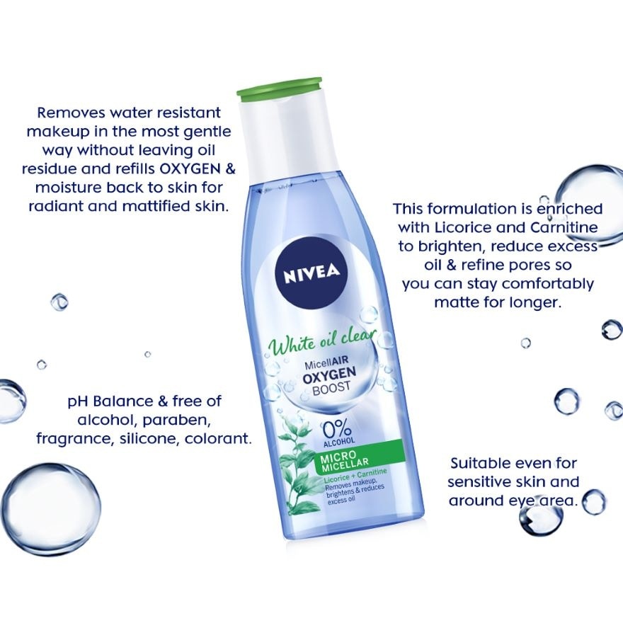 White Oil Clear MicellAIR Oxygen Boost 200ml