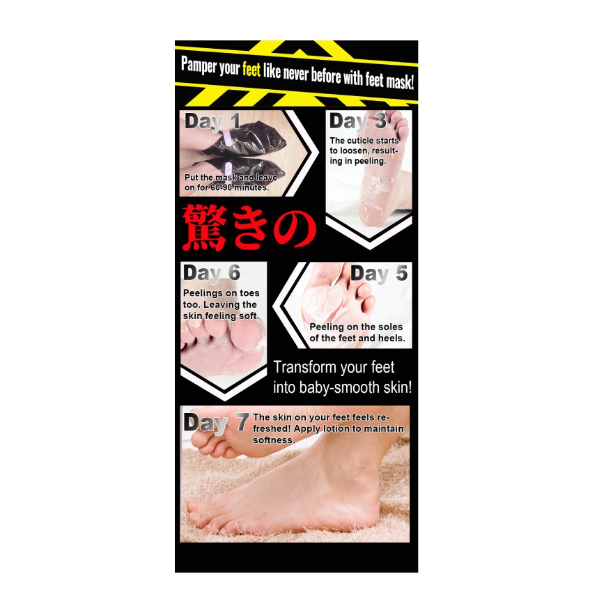 Foot Peeling Black Mask x 1 Pair 1's image