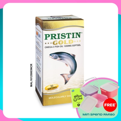 TOTAL HEALTH Pristin Gold Omega-3 Fish Oil 1200mg Softgel 30's