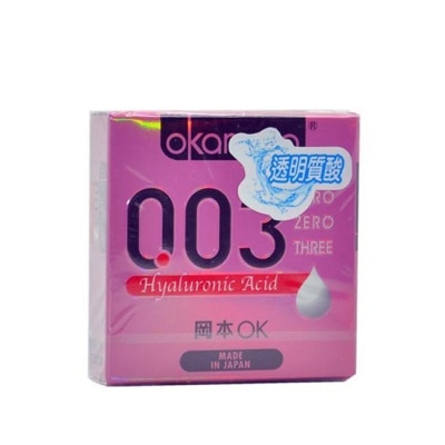 OKAMOTO 003 Hyaluronic Acid Condom 3's