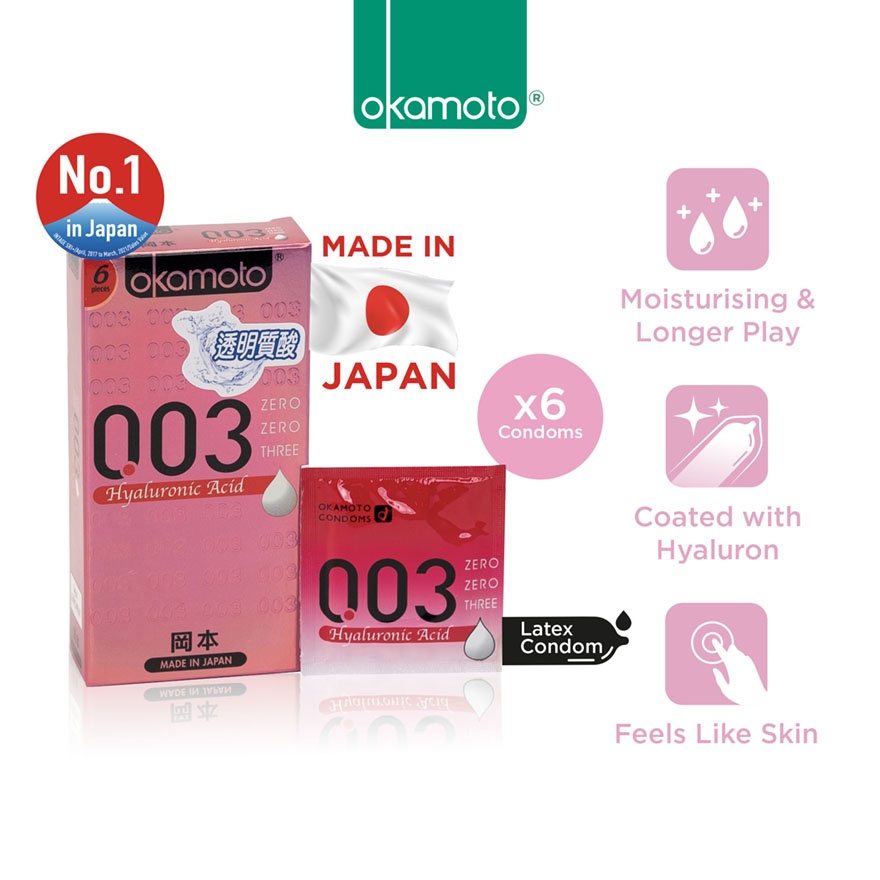 0.03 Hyaluronic Acid Condom 6's image