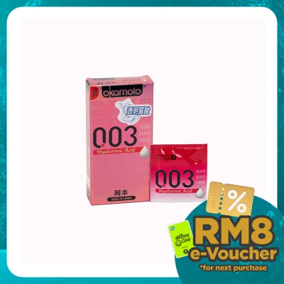 OKAMOTO 0.03 Hyaluronic Acid Condom 6's