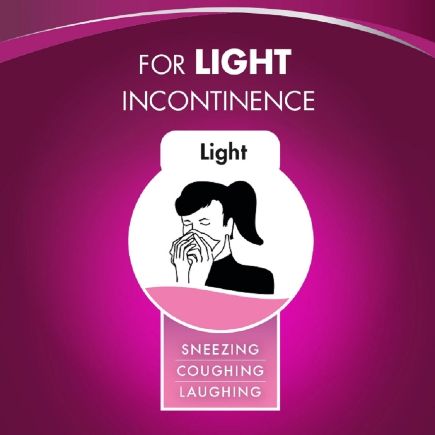 Liners Incontinence Regular 19cm 2X12s - Light Bladder/Urine Leakage Protection image