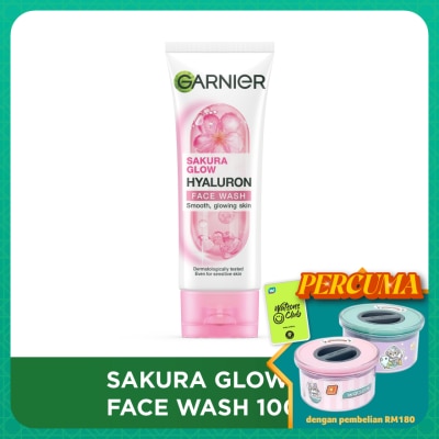 GARNIER Sakura Glow Hyaluron Face Wash 100ml