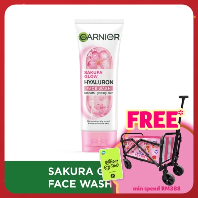 GARNIER Sakura Glow Hyaluron Face Wash 100ml