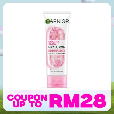 GARNIER Sakura Glow Hyaluron Face Wash 100ml
