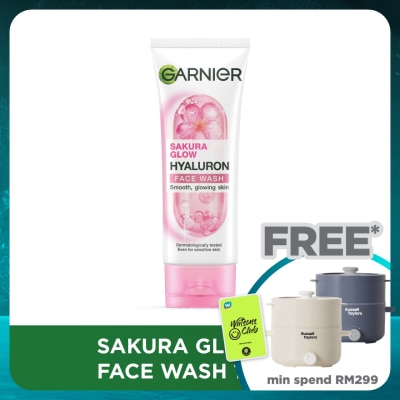 GARNIER Sakura Glow Hyaluron Face Wash 100ml