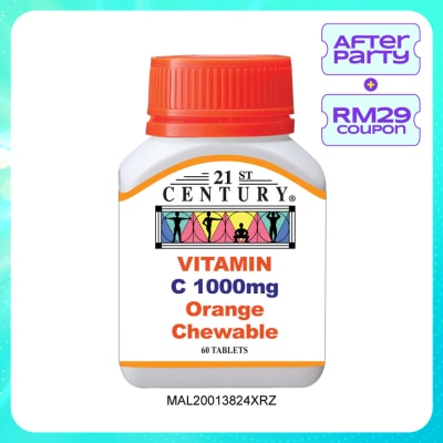 21ST CENTURY Vitamin C-1000 Chewable 60's
