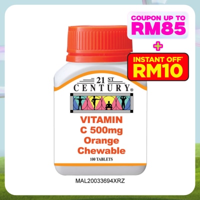 21ST CENTURY Vitamin C Chewable 500mg 100's