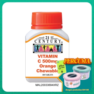 21ST CENTURY Vitamin C Chewable 500mg 100's