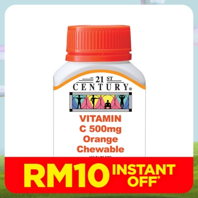 21ST CENTURY Vitamin C Chewable 500mg 100's