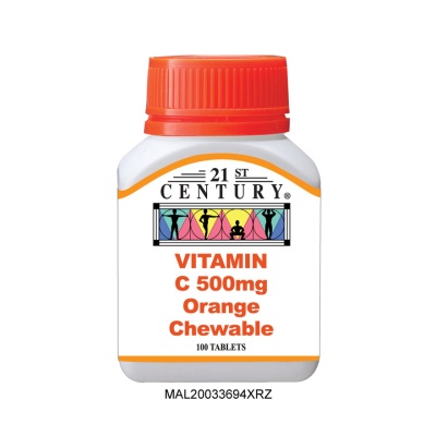 21ST CENTURY - Vitamin C Chewable 500mg 100's image