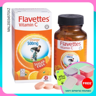 FLAVETTES Flavettes Sugar Free Vitamin C 500mg