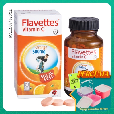 FLAVETTES - Flavettes Sugar Free Vitamin C 500mg