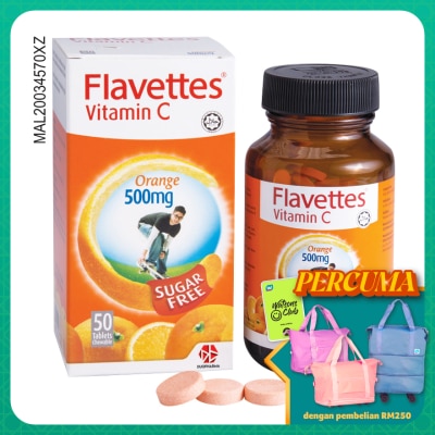 FLAVETTES - Flavettes Sugar Free Vitamin C 500mg