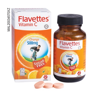 FLAVETTES - Flavettes Sugar Free Vitamin C 500mg image
