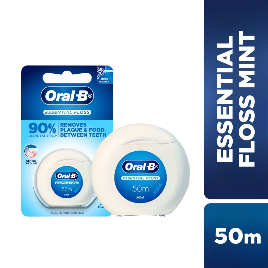 Essential Waxed Dental Floss 50m