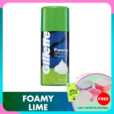 GILLETTE Foamy Shaver Lemon Lime 175g