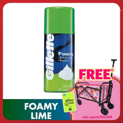 GILLETTE Foamy Shaver Lemon Lime 175g