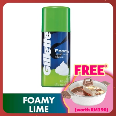 GILLETTE Foamy Shaver Lemon Lime 175g
