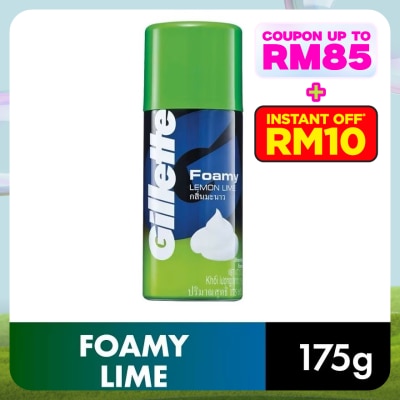 GILLETTE Foamy Shaver Lemon Lime 175g