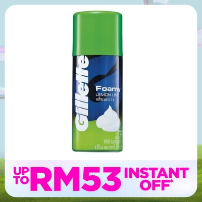 GILLETTE Foamy Shaver Lemon Lime 175g