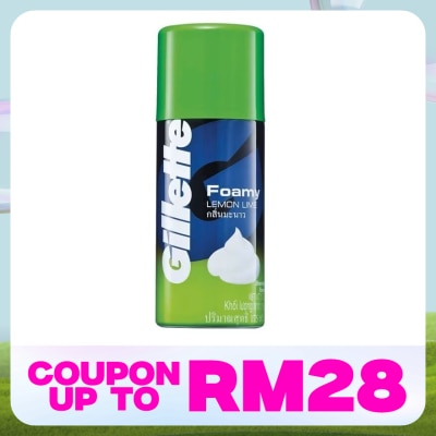GILLETTE Foamy Shaver Lemon Lime 175g