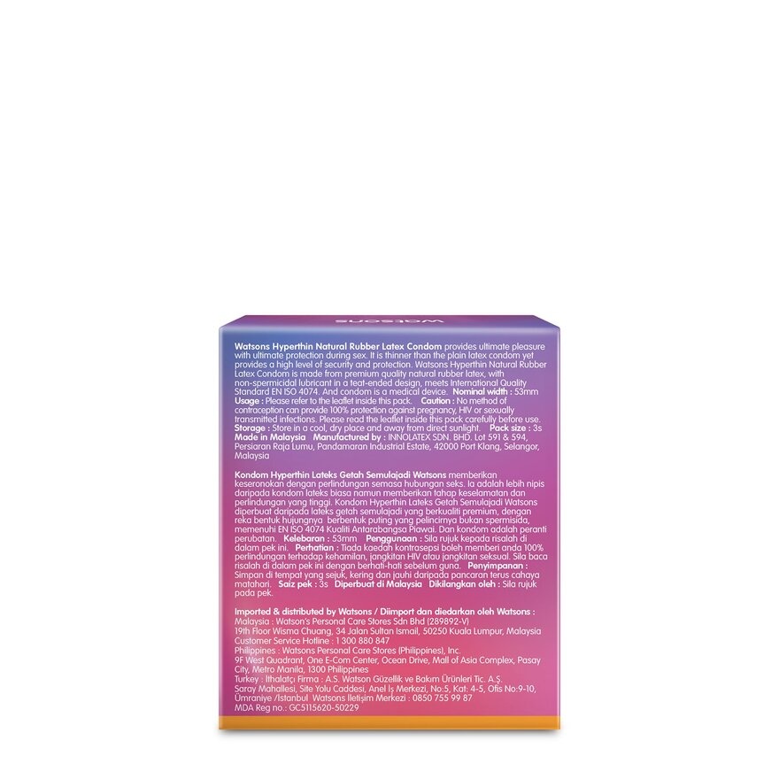Hyperthin Condoms 1 x 3's image