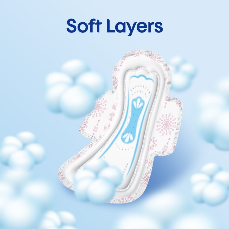 Soft & Smooth Overnight Wing Pad 32cm (12s x 3 Packs) - Sanitary Pad with 100% Leak Free Comfort