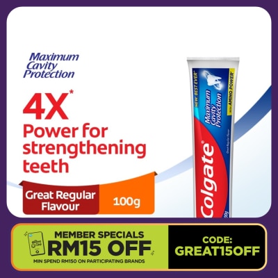 COLGATE Max Cavity Protection Toothpaste-Great Regular100g