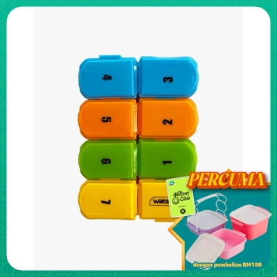 WATSONS - Detach Pill Box 1's x 8 Sided