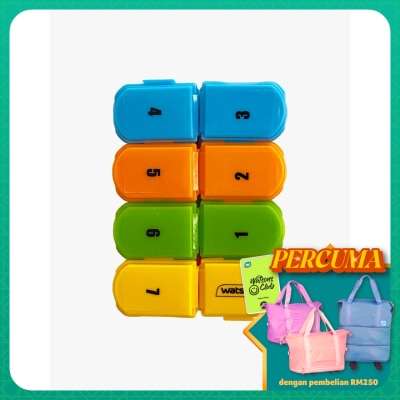 WATSONS - Detach Pill Box 1's x 8 Sided
