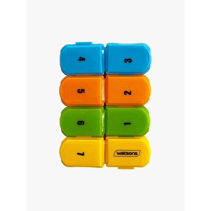 Detach Pill Box 1's x 8 Sided
