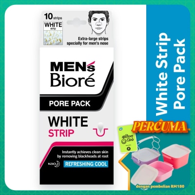 MEN'S BIORE - Men's Pore Pack White Strip 10'S