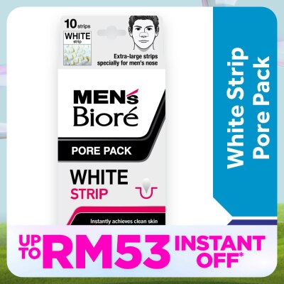MEN'S BIORE Men's Pore Pack White Strip 10'S