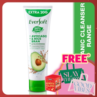 EVERSOFT Avocado and Rice Bran Facial Cleanser 120G