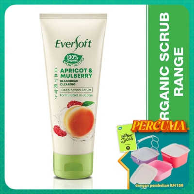 EVERSOFT - Apricot and Mulberry Facial Scrub 100G