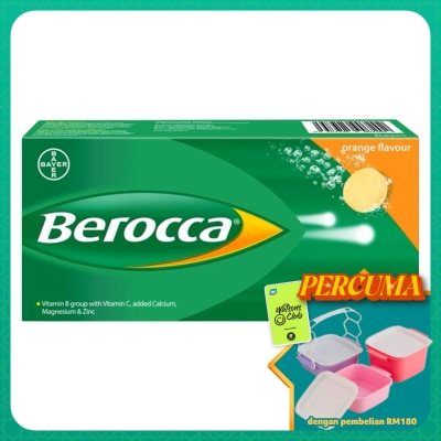 BEROCCA - Berocca Vitamin B Effervescent Orange Tablets 30s