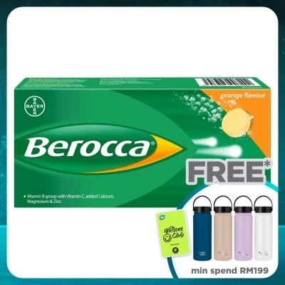 BEROCCA Berocca Vitamin B Effervescent Orange Tablets 30s