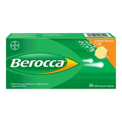 BEROCCA Berocca Vitamin B Effervescent Orange Tablets 30s